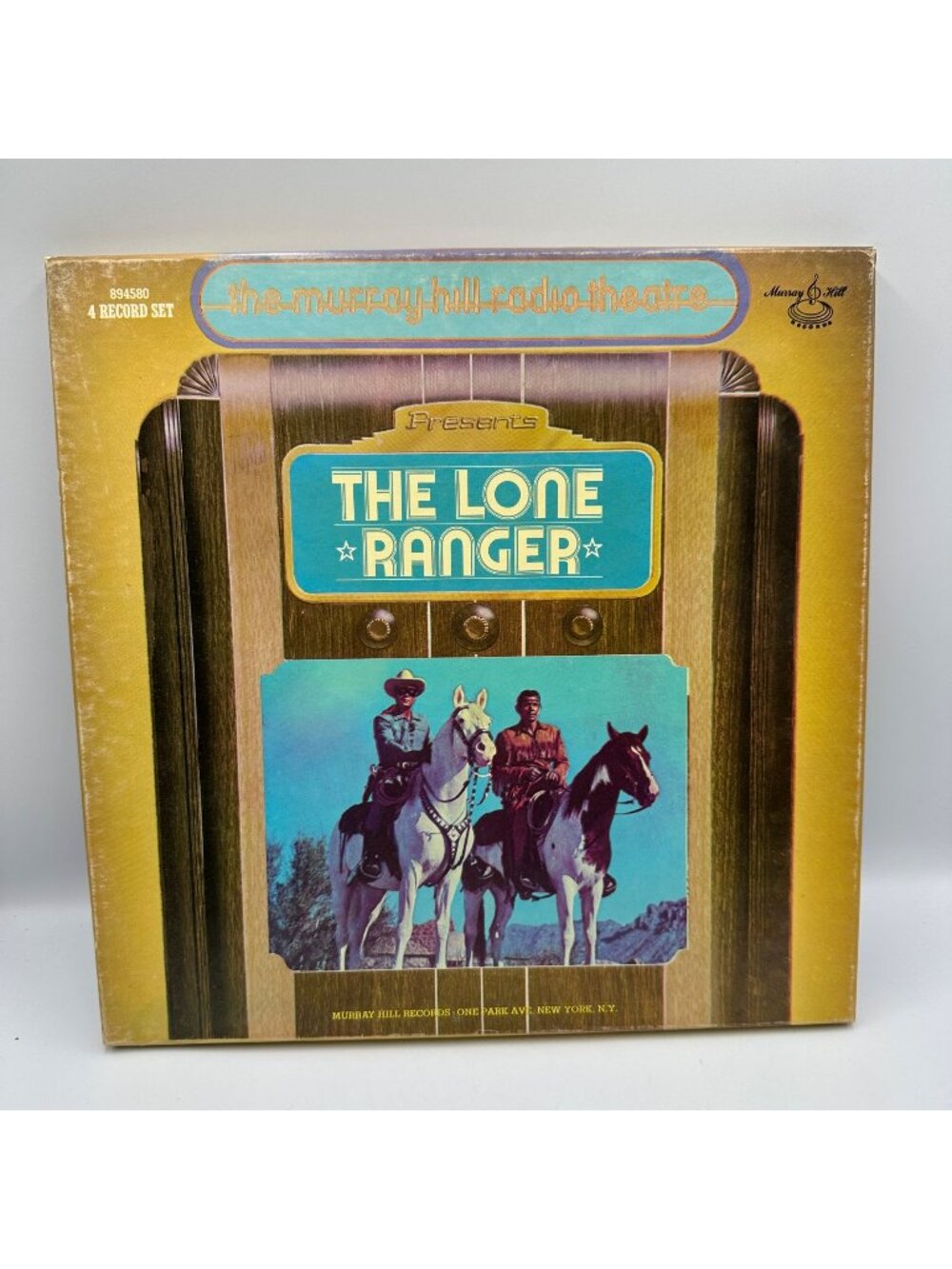 The Lone Ranger 4 LP Vinyl Set 1979 Murray Hill Radio Theatre Audio Drama 33 RPM